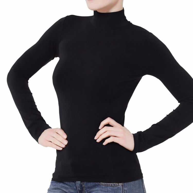Picture of MA016 - WOMENS TURTLENECK SEAMLESS LONG SLEEVE